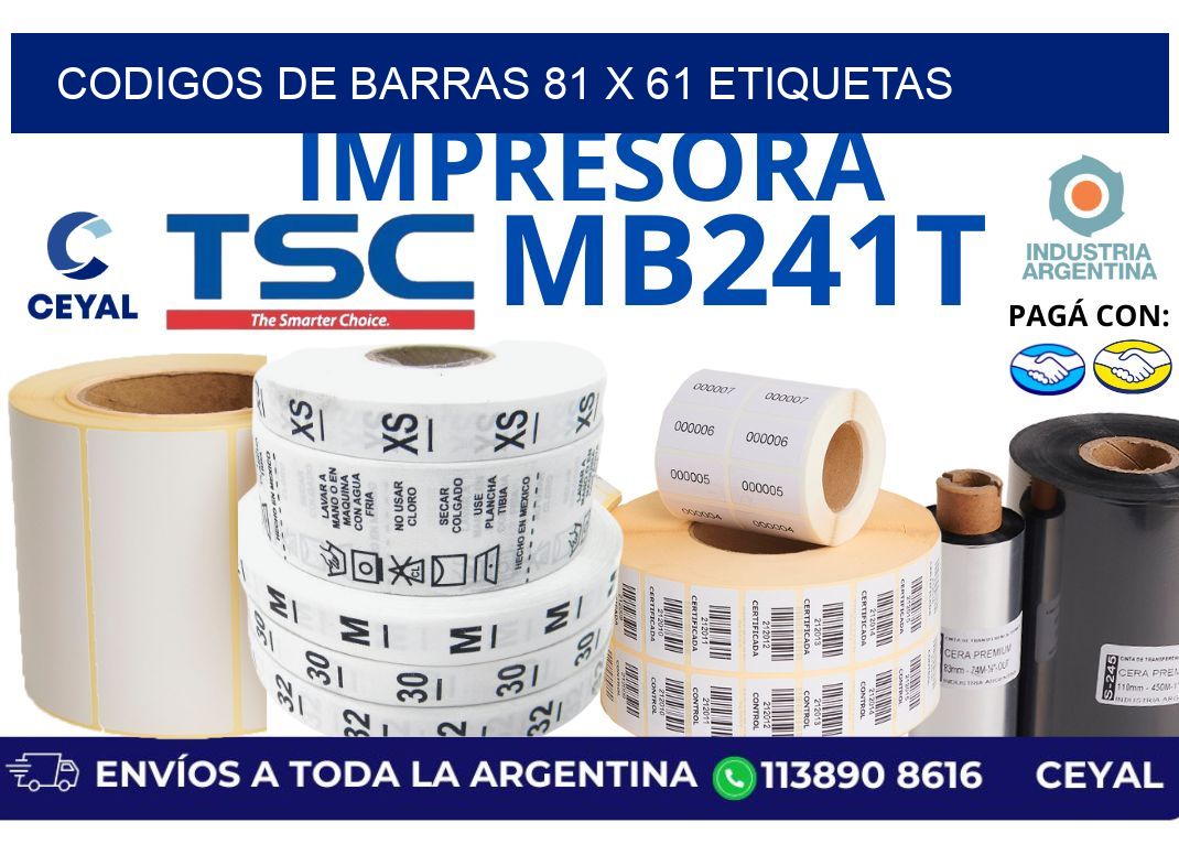 codigos de barras 81 x 61 etiquetas