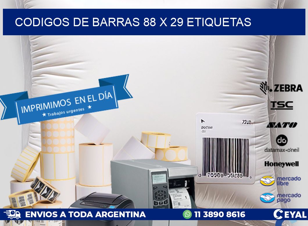 codigos de barras 88 x 29 etiquetas