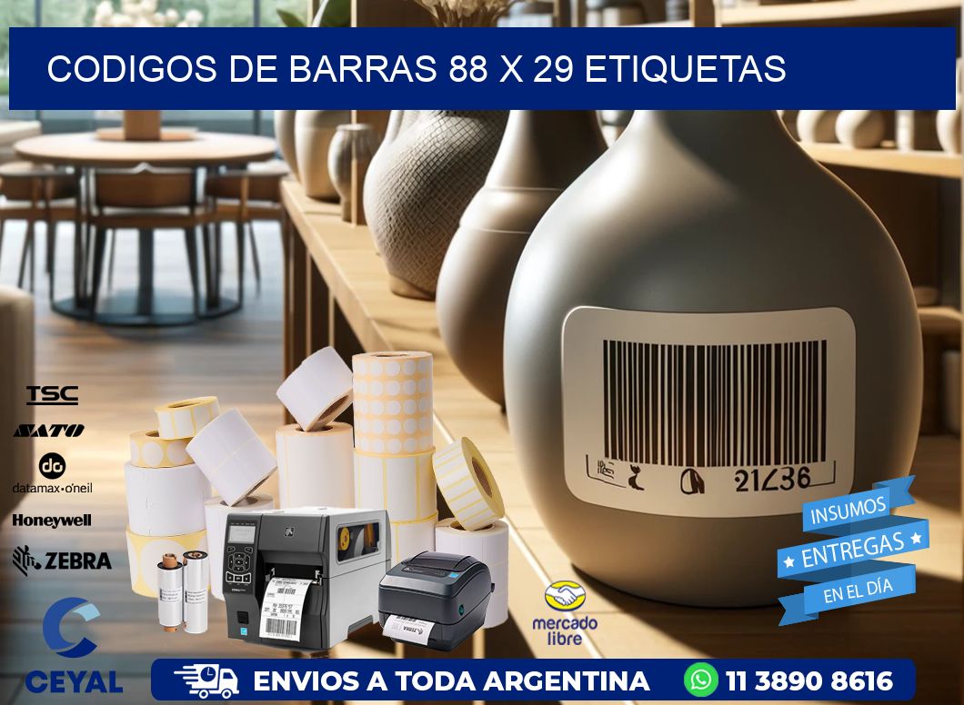codigos de barras 88 x 29 etiquetas