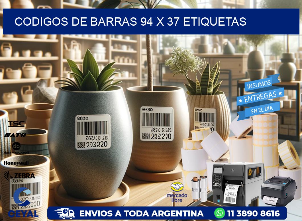codigos de barras 94 x 37 etiquetas