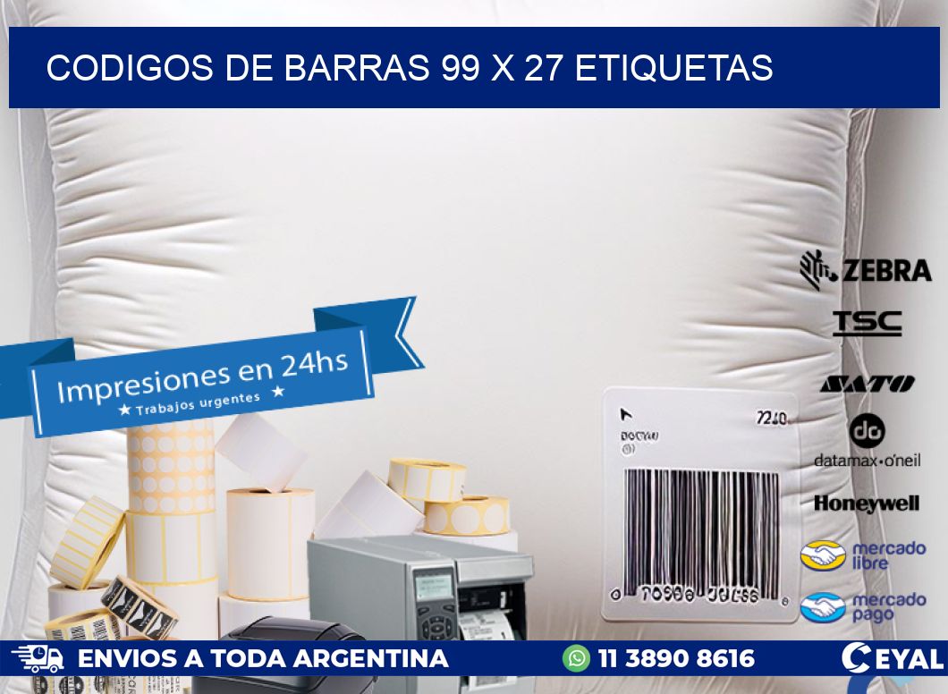 codigos de barras 99 x 27 etiquetas