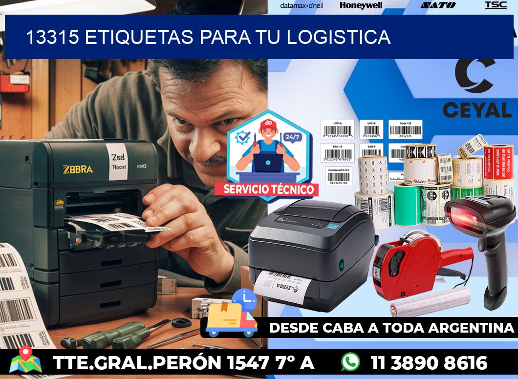 13315 etiquetas para tu logistica