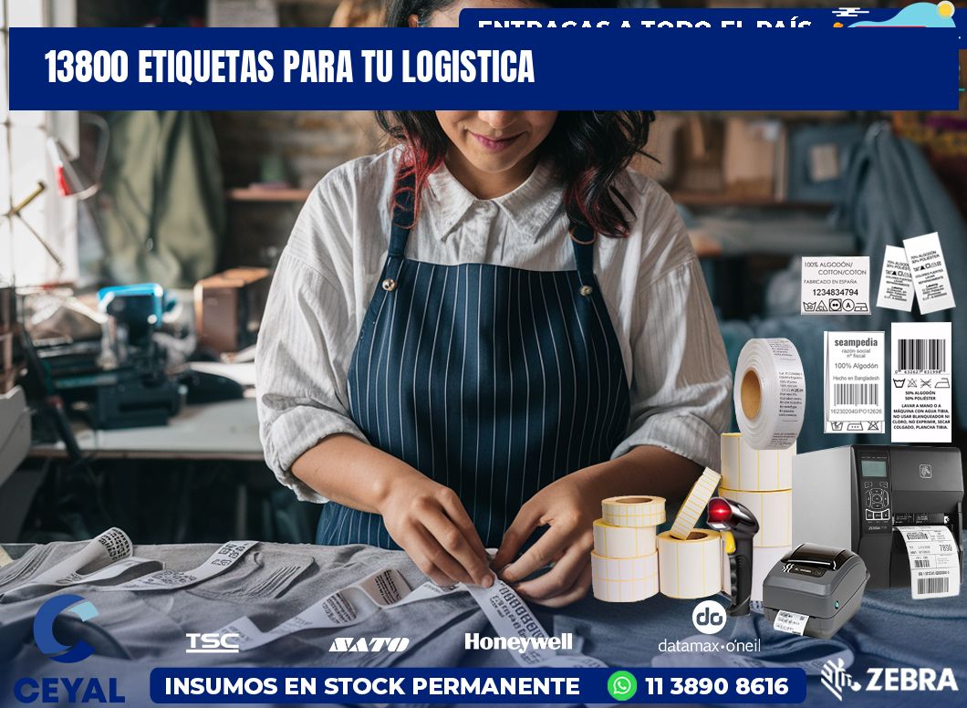 13800 etiquetas para tu logistica