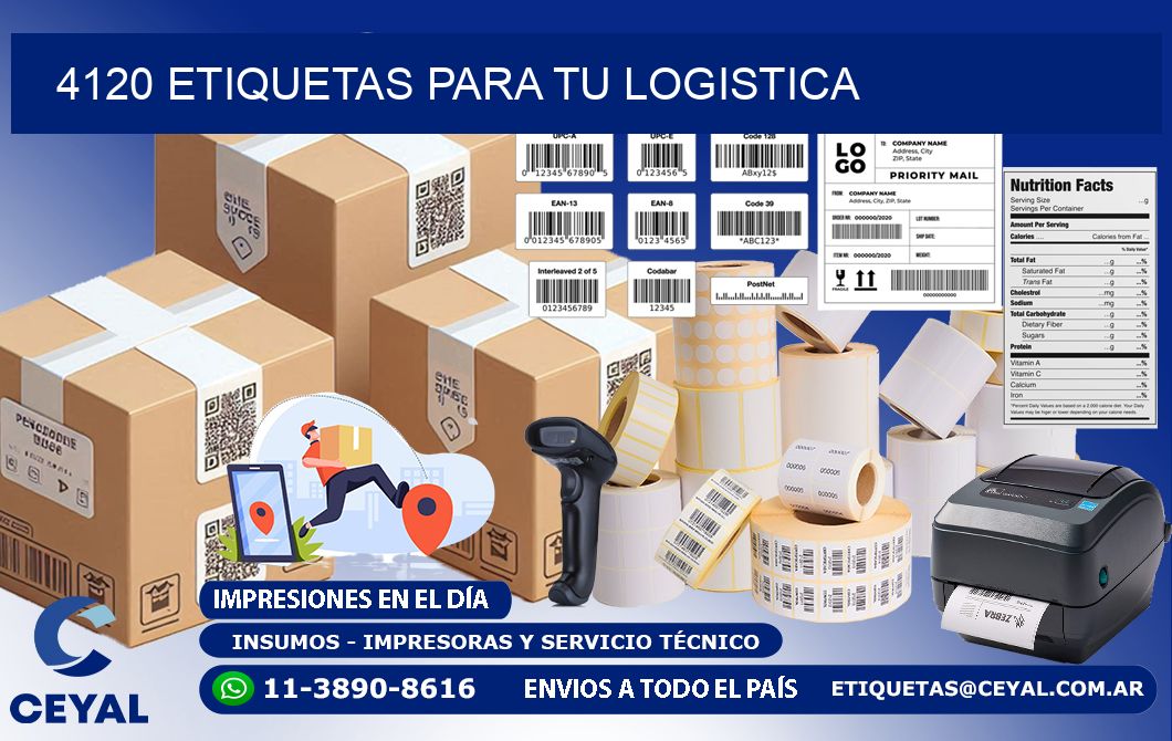 4120 etiquetas para tu logistica