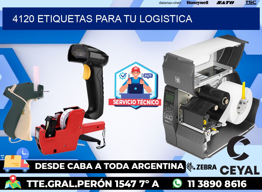 4120 etiquetas para tu logistica