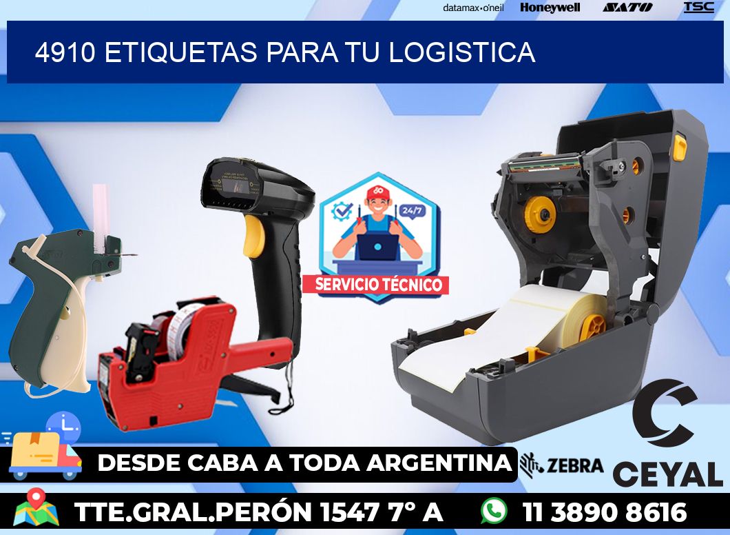 4910 etiquetas para tu logistica