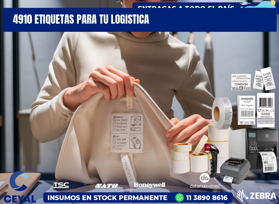 4910 etiquetas para tu logistica