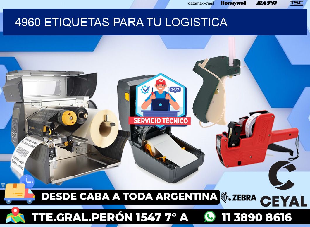 4960 etiquetas para tu logistica