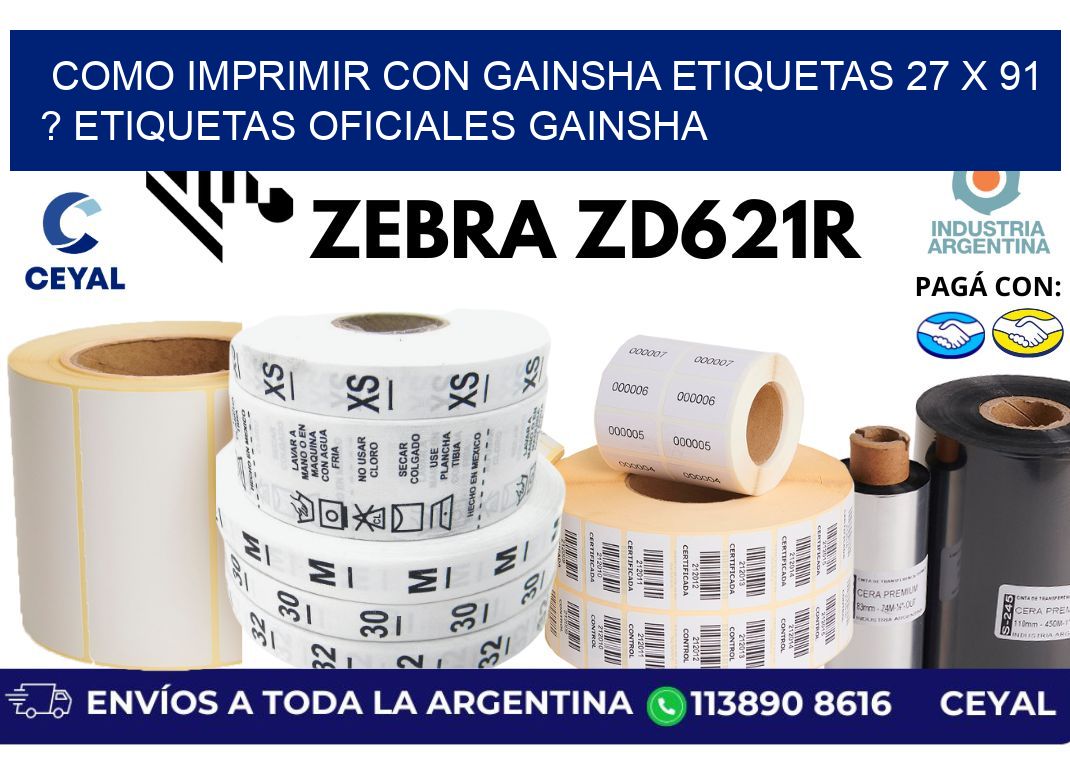 como imprimir con gainsha etiquetas 27 x 91 ? etiquetas oficiales gainsha