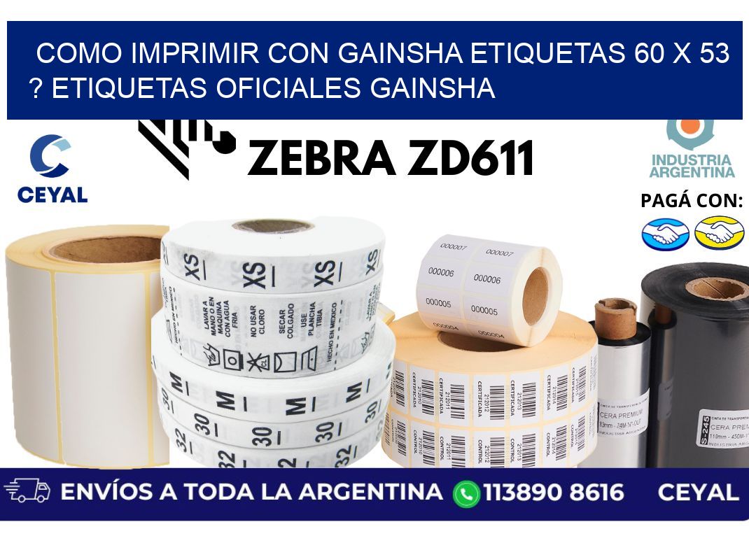 como imprimir con gainsha etiquetas 60 x 53 ? etiquetas oficiales gainsha