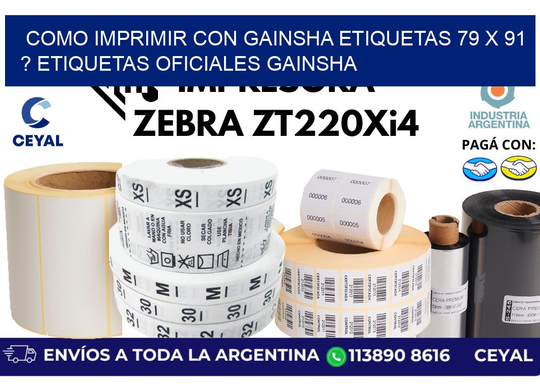 como imprimir con gainsha etiquetas 79 x 91 ? etiquetas oficiales gainsha