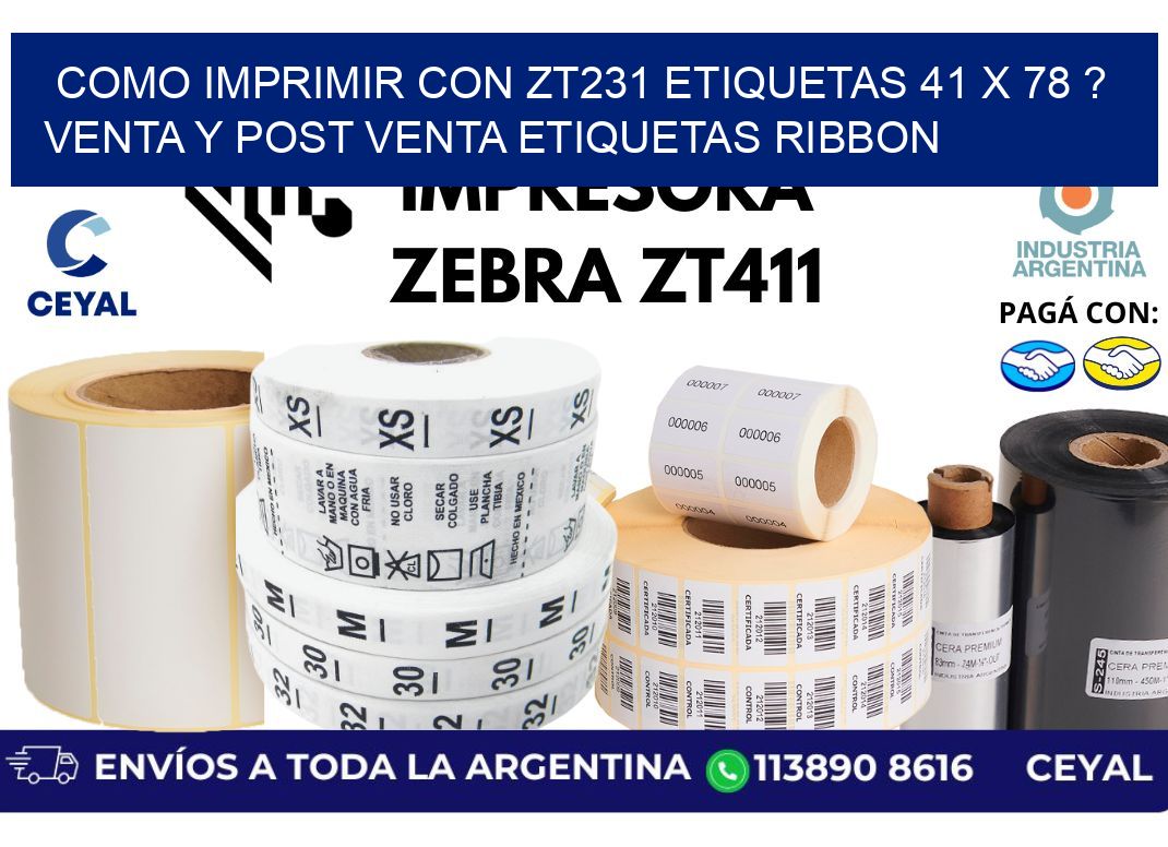 como imprimir con zt231 etiquetas 41 x 78 ? Venta y post venta etiquetas ribbon