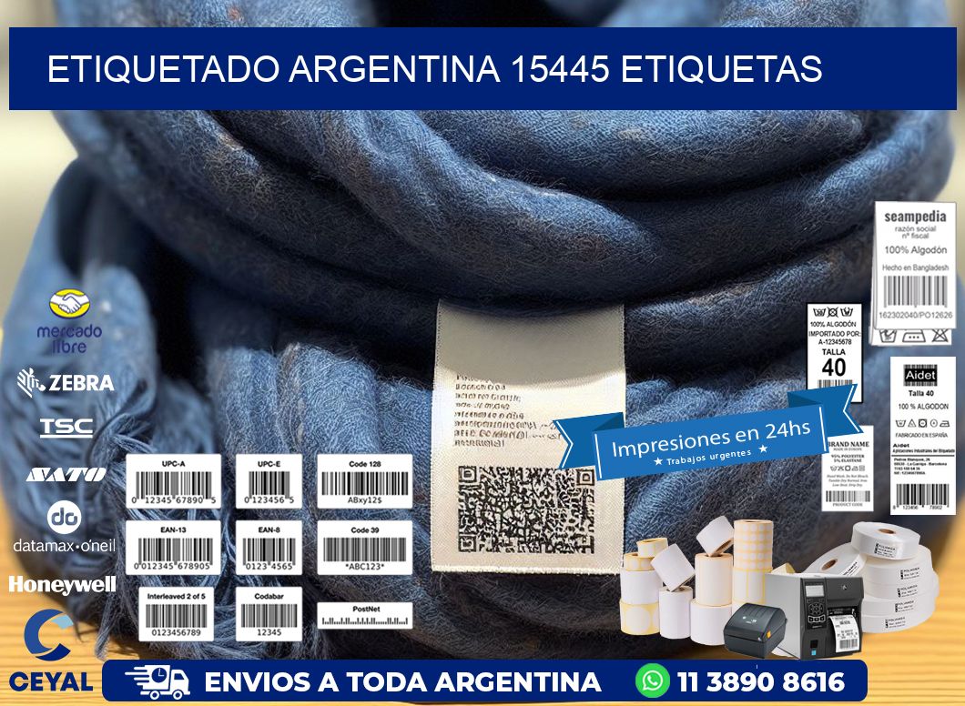 etiquetado argentina 15445 etiquetas