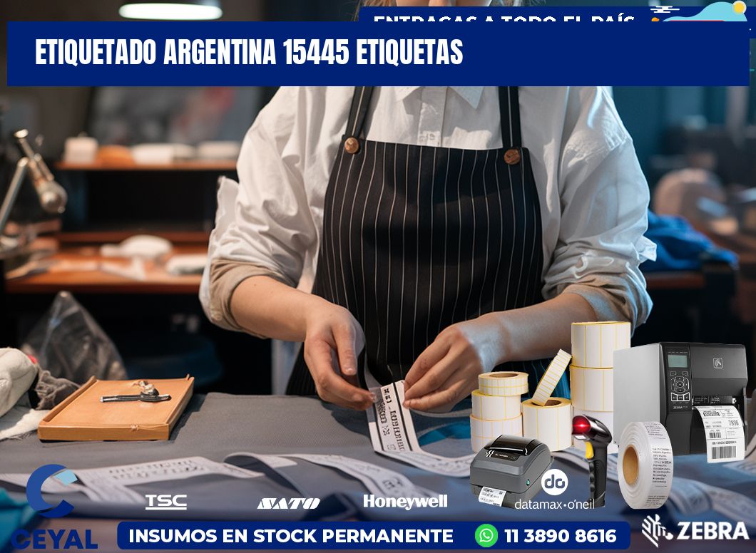 etiquetado argentina 15445 etiquetas