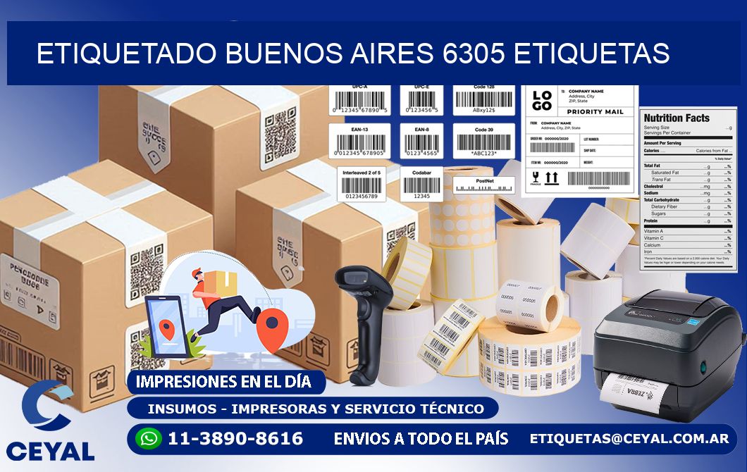 etiquetado buenos aires 6305 etiquetas