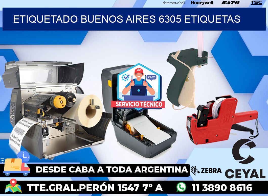 etiquetado buenos aires 6305 etiquetas