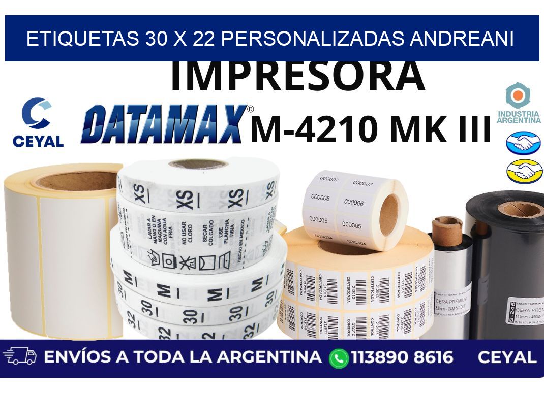 etiquetas 30 x 22 personalizadas andreani