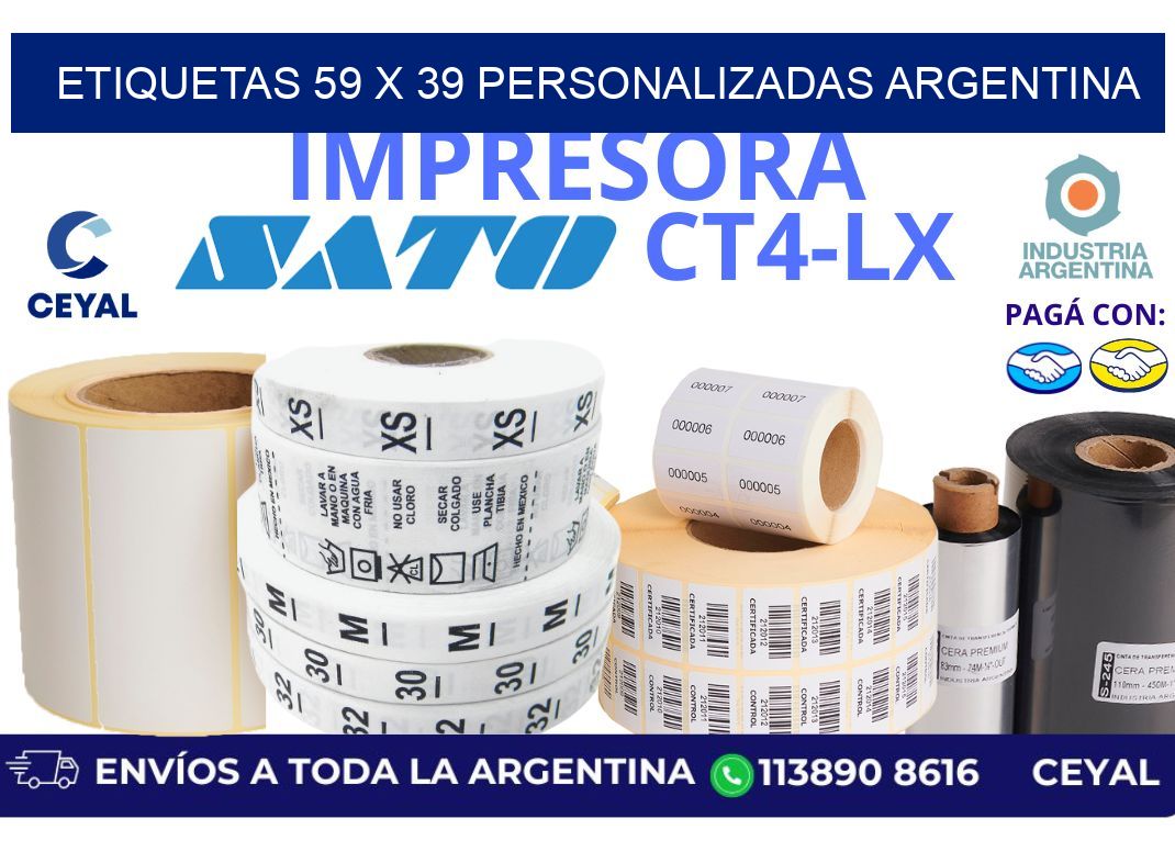 etiquetas 59 x 39 personalizadas argentina