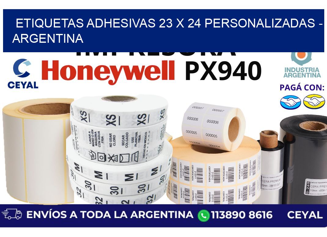 etiquetas adhesivas 23 x 24 personalizadas – Argentina