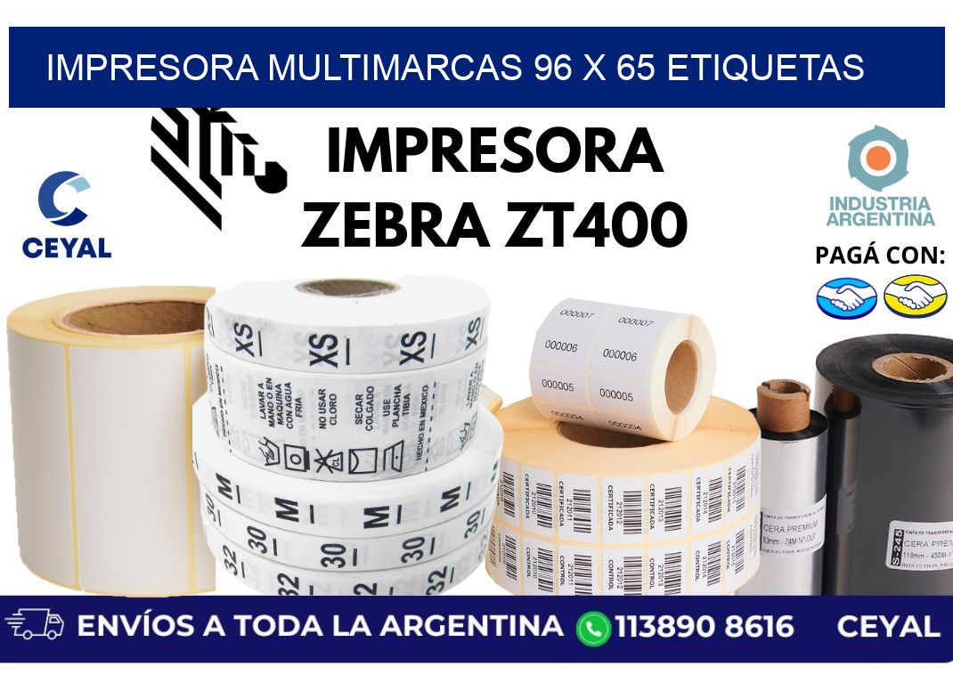 impresora multimarcas 96 x 65 etiquetas