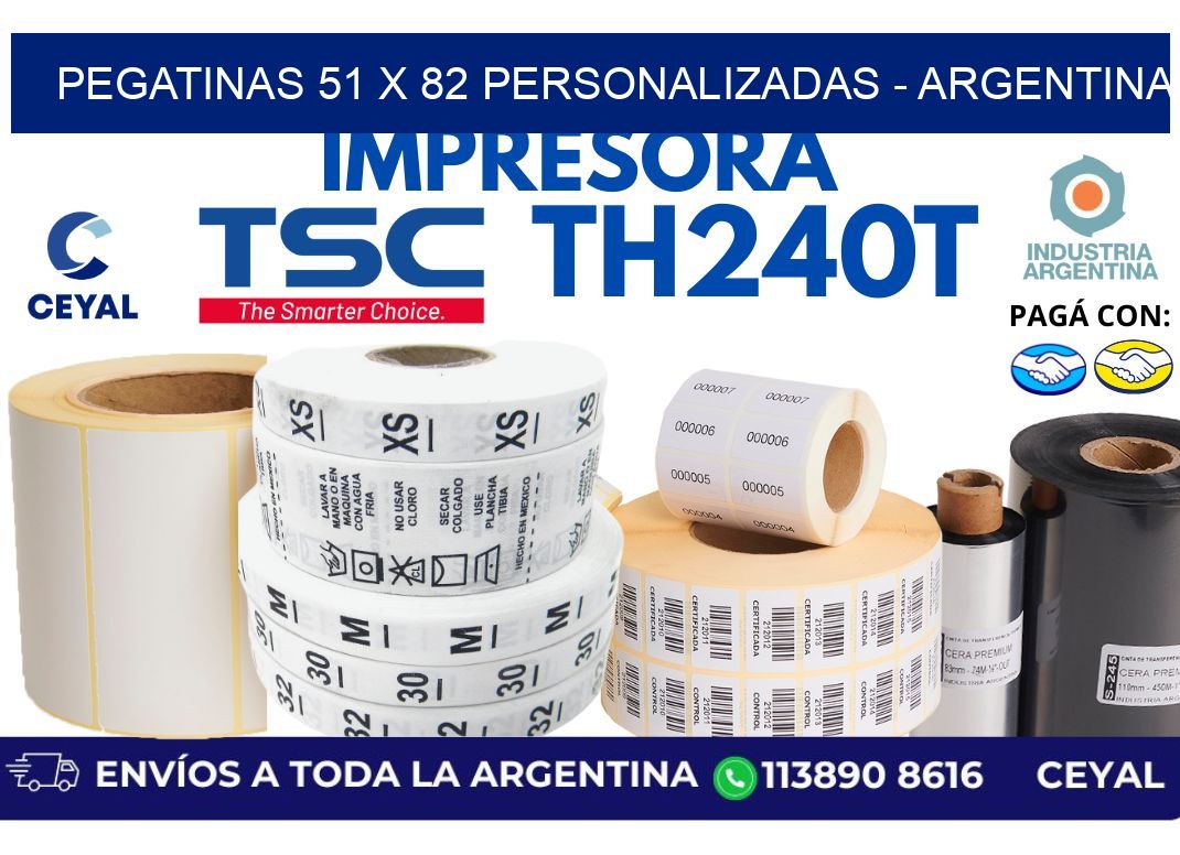 pegatinas 51 x 82 personalizadas – Argentina