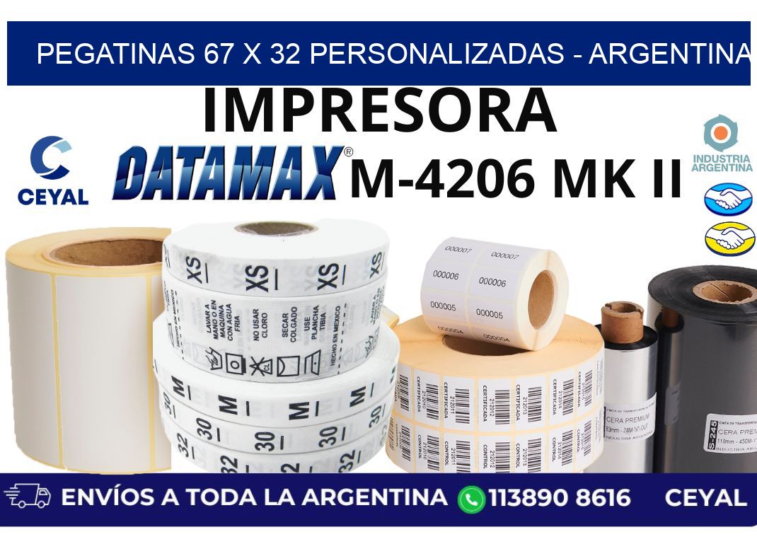 pegatinas 67 x 32 personalizadas - Argentina