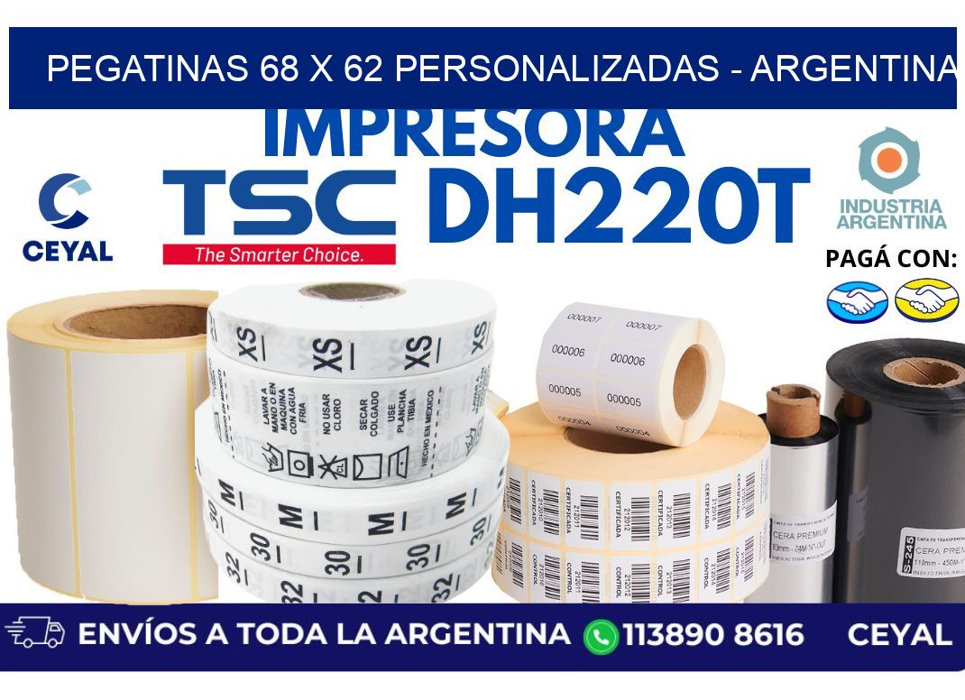 pegatinas 68 x 62 personalizadas - Argentina