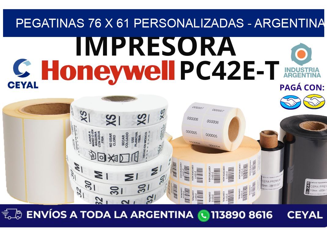 pegatinas 76 x 61 personalizadas - Argentina