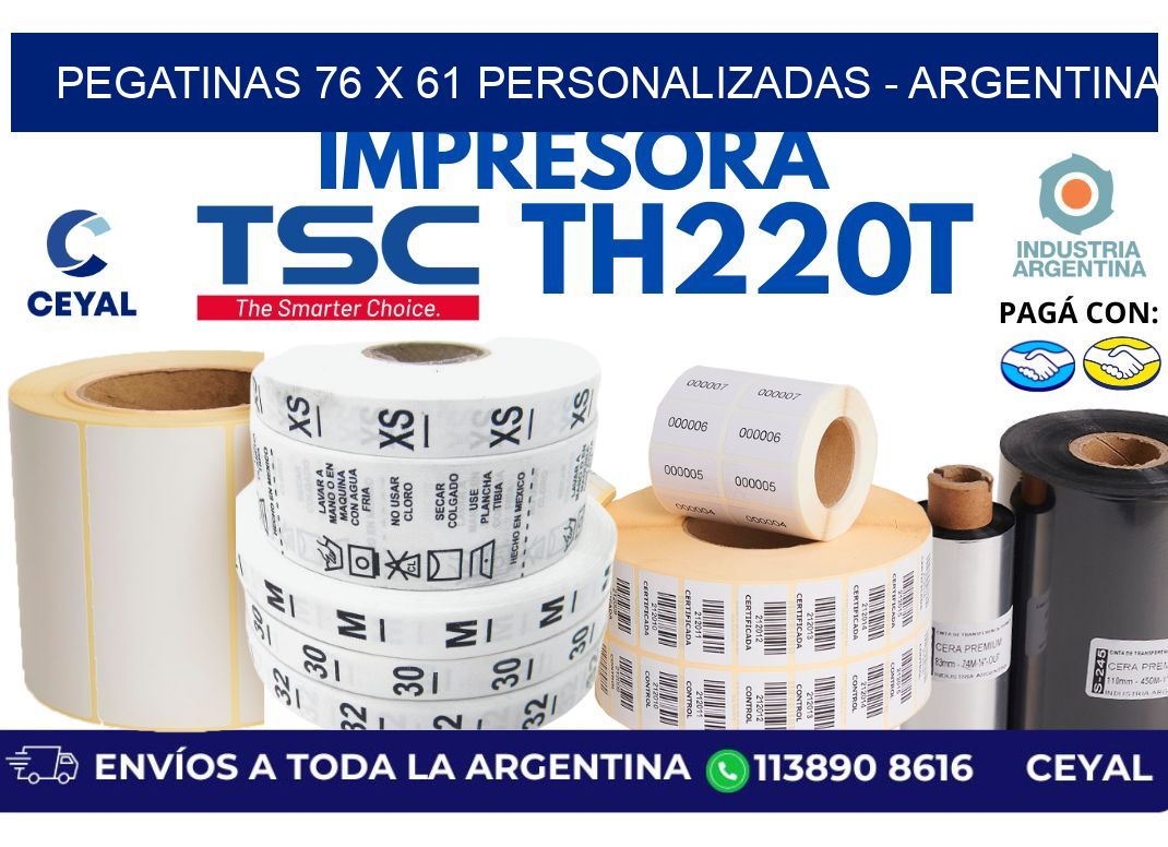 pegatinas 76 x 61 personalizadas – Argentina