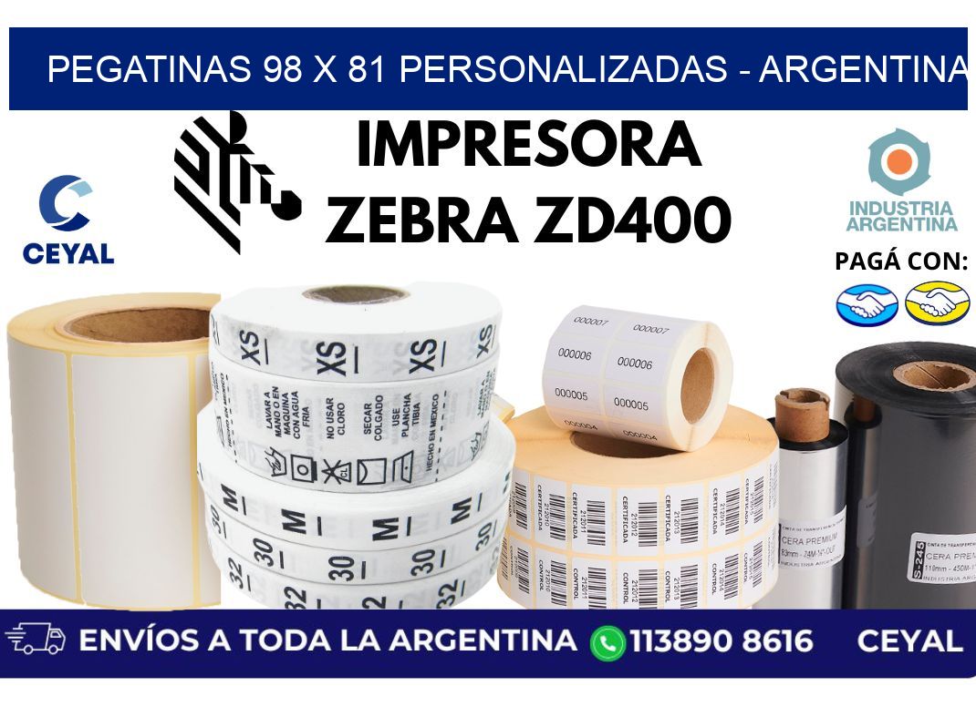 pegatinas 98 x 81 personalizadas – Argentina