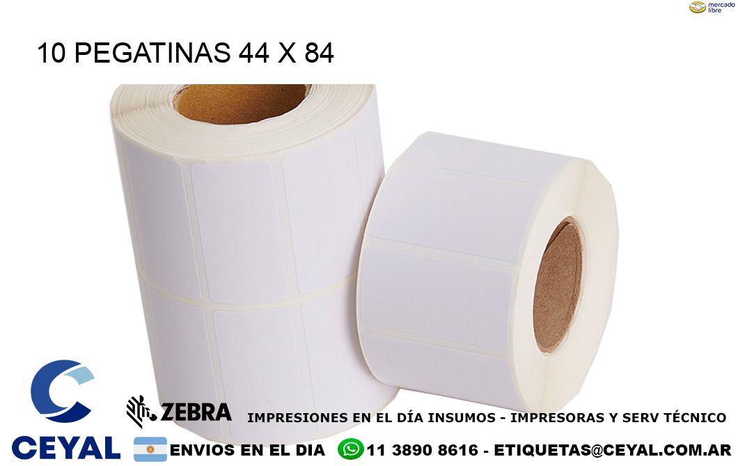 10 PEGATINAS 44 x 84