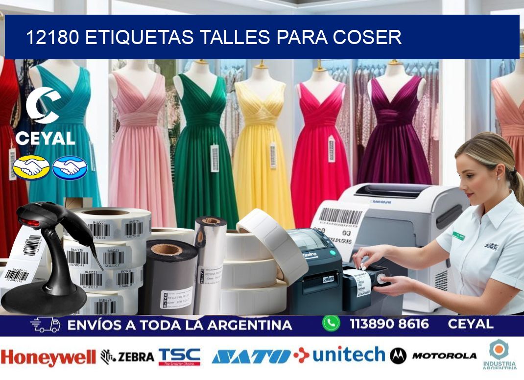 12180 ETIQUETAS TALLES PARA COSER