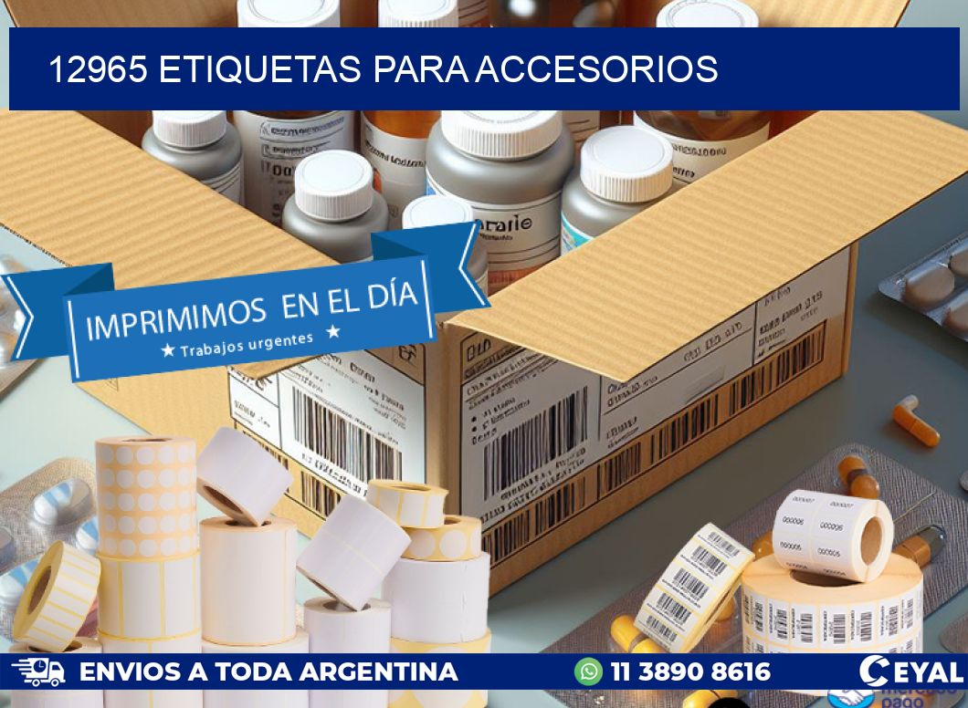 12965 Etiquetas para accesorios