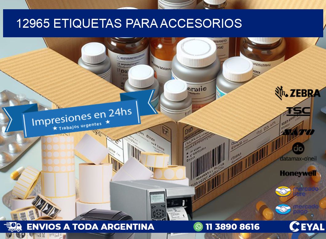 12965 Etiquetas para accesorios