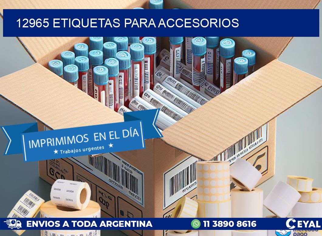 12965 Etiquetas para accesorios