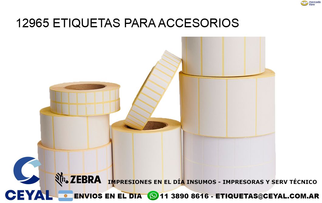 12965 Etiquetas para accesorios