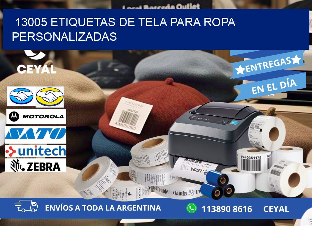 13005 Etiquetas de tela para ropa personalizadas