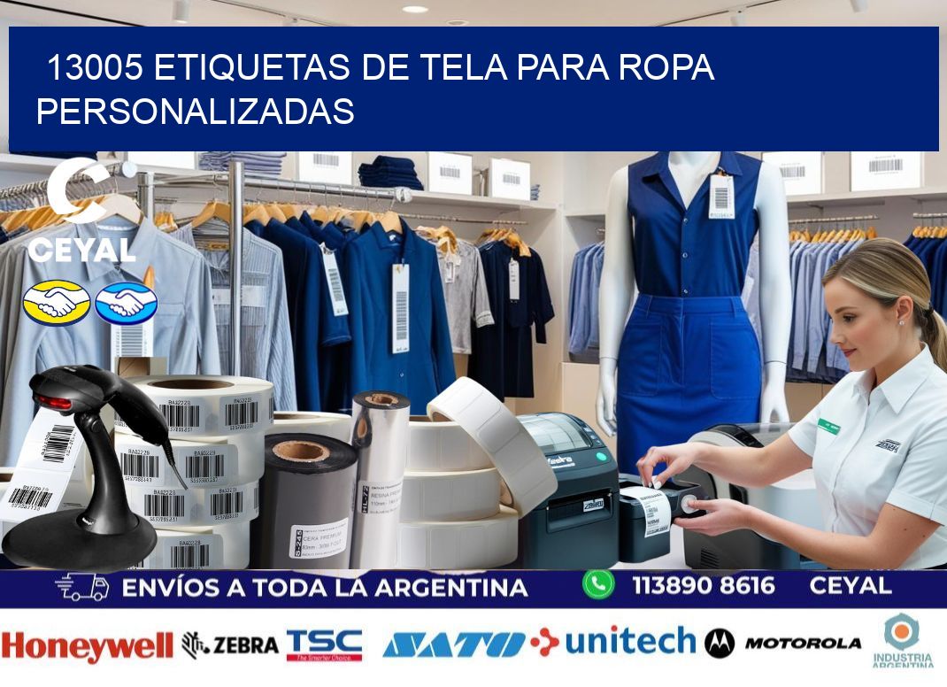13005 Etiquetas de tela para ropa personalizadas