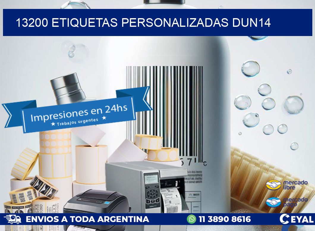 13200 Etiquetas personalizadas dun14