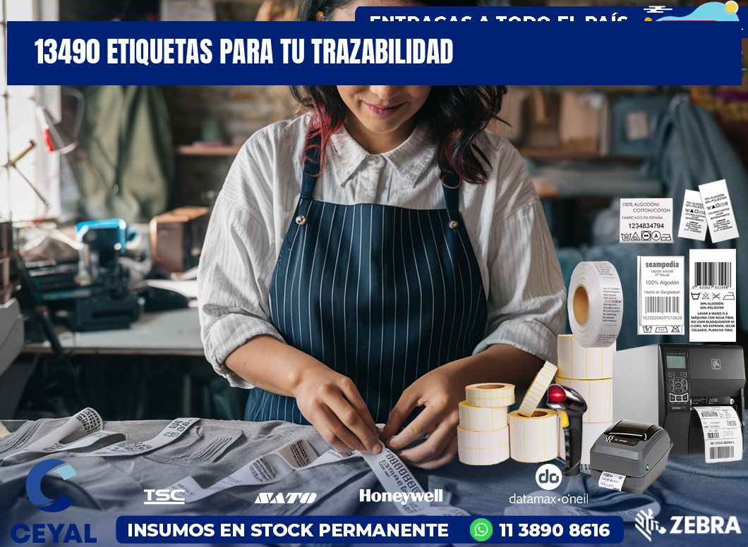 13490 etiquetas para tu trazabilidad