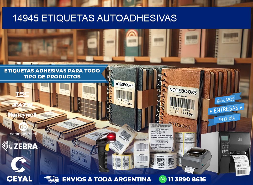 14945 etiquetas autoadhesivas