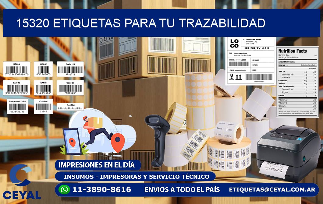 15320 etiquetas para tu trazabilidad