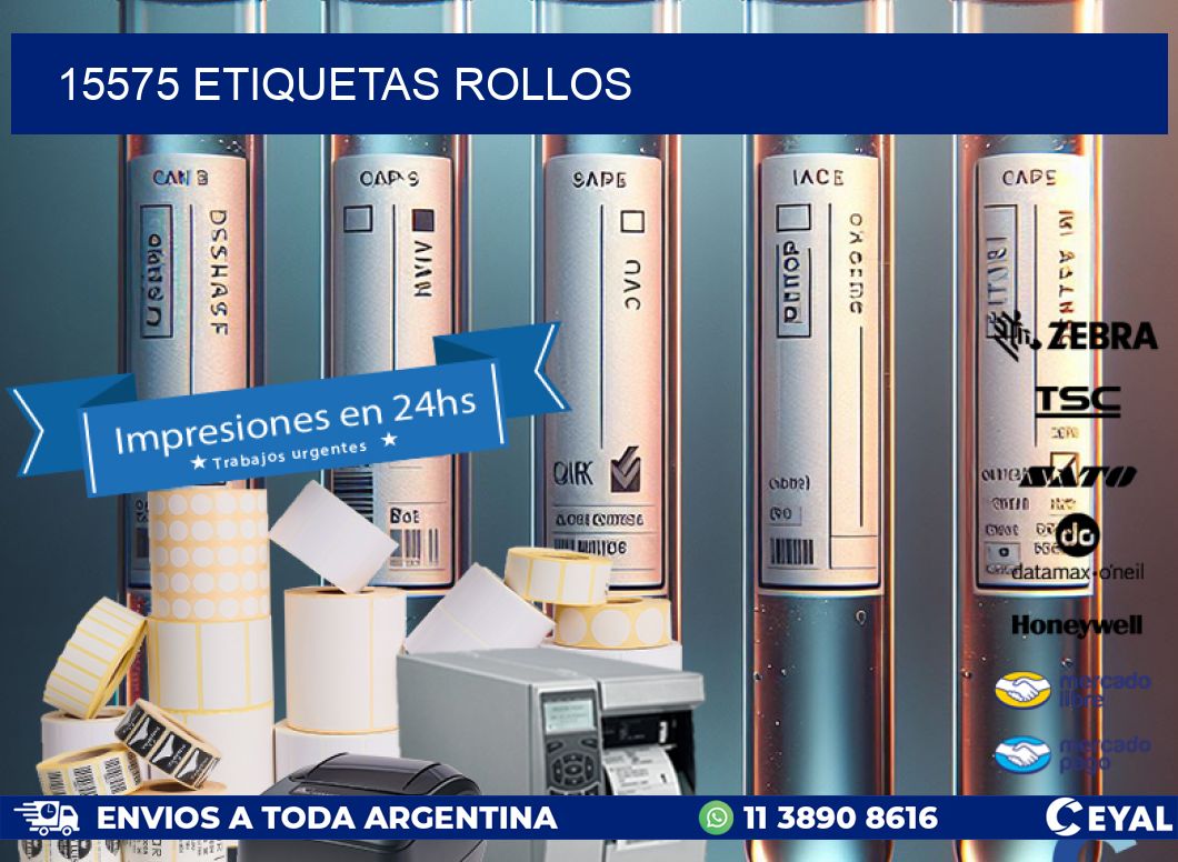 15575 etiquetas rollos