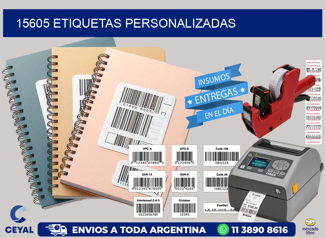 15605 Etiquetas personalizadas