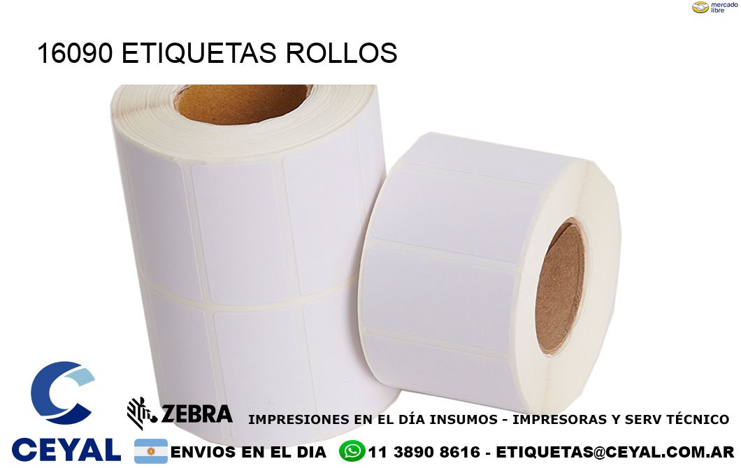 16090 Etiquetas rollos