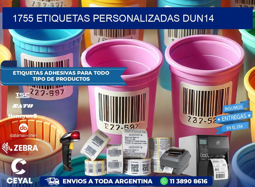1755 Etiquetas personalizadas dun14