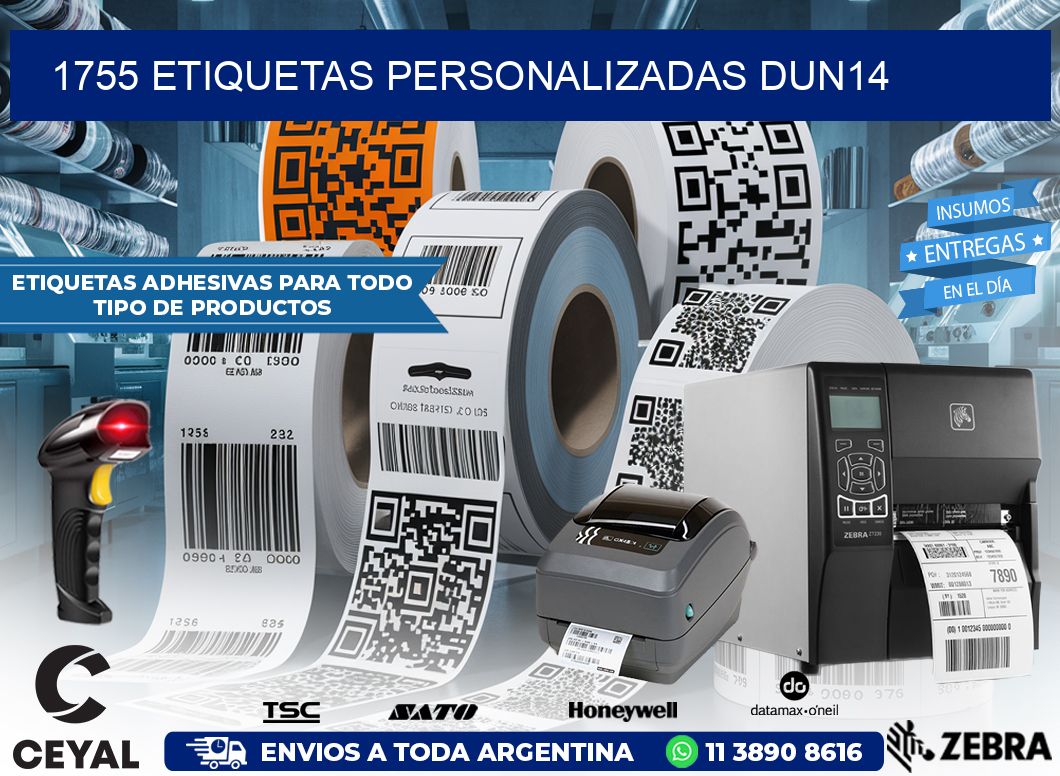 1755 Etiquetas personalizadas dun14