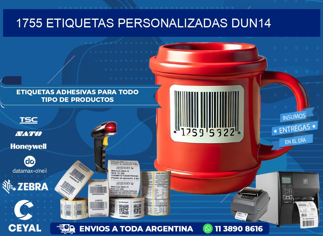 1755 Etiquetas personalizadas dun14