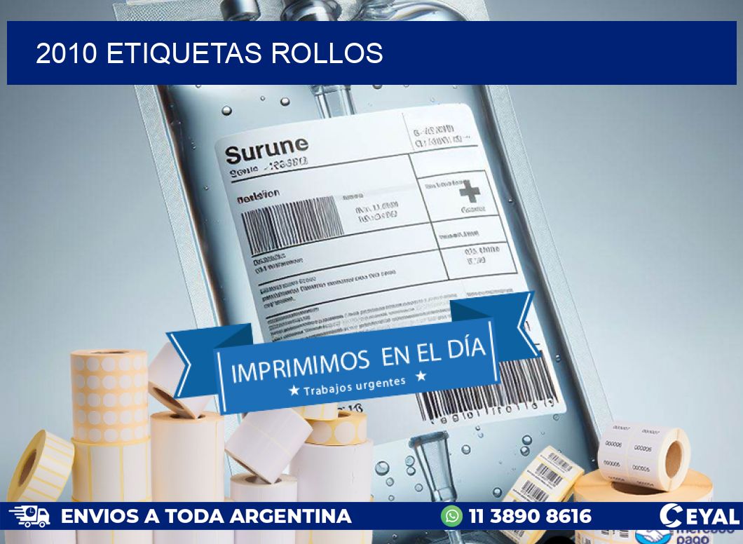 2010 etiquetas rollos