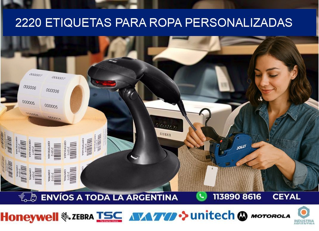 2220 Etiquetas para ropa personalizadas